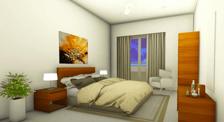 blue-ocean-ramakrishna-road-bedroom