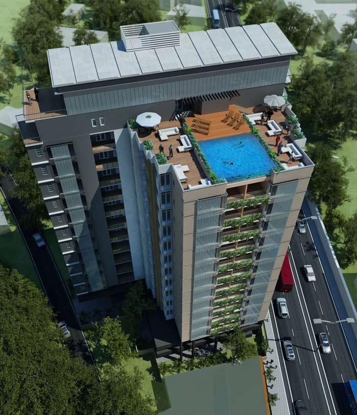 the-castle-residencies-exterior-view කොළඹ 8