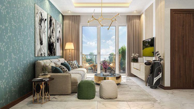 canterbury golf apartments living area பிலியந்தலை